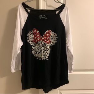 Disney by Torrid Minnie Mouse Baseball Tee